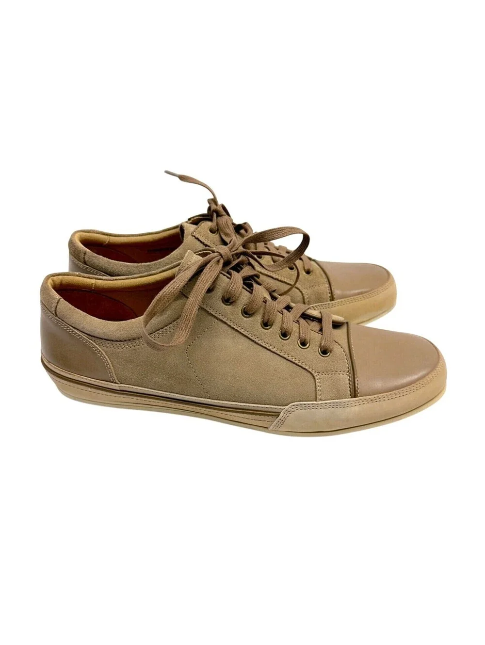 NEW John Varvatos Reed Suede Leather Low Top Sneakers 11 M